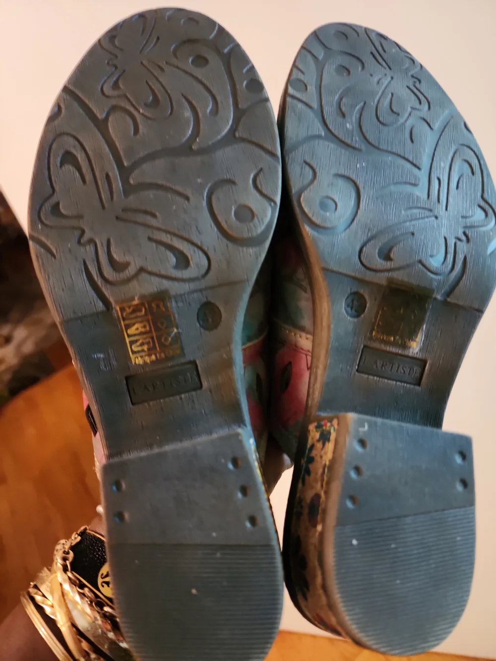 NWOT!La Artiste By Spring Step Rosalinda Women's Multicolor Floral Slip-On Mules - Picture 6 of 9